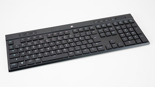 画像ギャラリー No.014のサムネイル画像 / 【PR】Corsairの「K100 AIR Wireless」は,17mmの薄さでワイヤレスやワイヤードでも使える万能ハイエンドキーボードだ