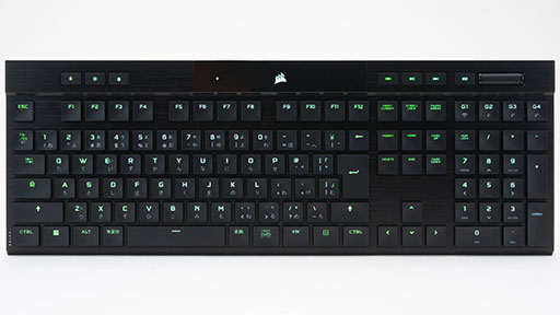 画像ギャラリー No.018のサムネイル画像 / 【PR】Corsairの「K100 AIR Wireless」は,17mmの薄さでワイヤレスやワイヤードでも使える万能ハイエンドキーボードだ