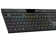 薄さ17mmでメカニカル！ Corsairのフラッグシップキーボード「K100 AIR Wireless」が国内発売決定