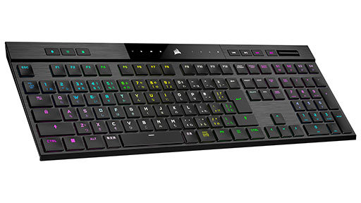 画像ギャラリー No.004のサムネイル画像 / 薄さ17mmでメカニカル! Corsairのフラッグシップキーボード「K100 AIR Wireless」が国内発売決定