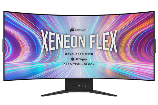 画像ギャラリー No.003のサムネイル画像 / 手で曲げられる45インチ有機ELディスプレイ「XENEON FLEX 45WQHD240」が2月15日に国内発売