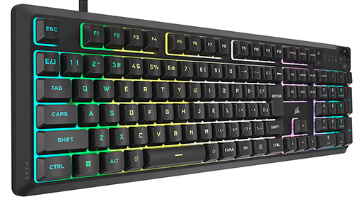 画像ギャラリー No.002のサムネイル画像 / 防滴仕様のメンブレン式ゲーマー向けキーボード「Corsair K55 CORE RGB」が1月26日発売