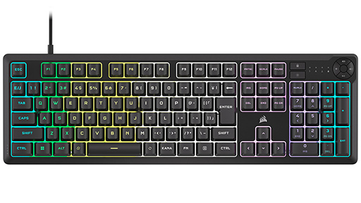 画像ギャラリー No.003のサムネイル画像 / 防滴仕様のメンブレン式ゲーマー向けキーボード「Corsair K55 CORE RGB」が1月26日発売