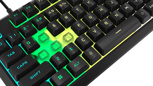 画像ギャラリー No.004のサムネイル画像 / 防滴仕様のメンブレン式ゲーマー向けキーボード「Corsair K55 CORE RGB」が1月26日発売