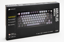 画像ギャラリー No.003のサムネイル画像 / Corsair独自の赤軸メカニカル＆キースイッチ交換機能が特徴の75％キーボード「K65 PLUS WIRELESS」の実力は？