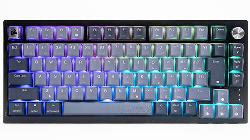 画像ギャラリー No.014のサムネイル画像 / Corsair独自の赤軸メカニカル＆キースイッチ交換機能が特徴の75％キーボード「K65 PLUS WIRELESS」の実力は？