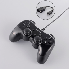 画像ギャラリー No.001のサムネイル画像 / Android端末向けのUSBゲームパッドがバッファローから登場。変換ケーブルでタブレットやスマートフォンに対応