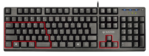 画像ギャラリー No.003のサムネイル画像 / バッファロー,メンブレンスイッチ採用のゲーマー向けキーボード「SAVIOR G:300」を発表。PS4&3にも正式対応