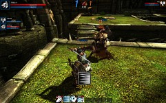 画像ギャラリー No.005のサムネイル画像 / ［G-Star 2011］対人戦特化のMO「GLADIUS（spectacles of blood）」。コロッセオがテーマで，週間王者決定戦や他人の試合での“賭け”が楽しめるガチな作品