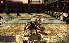 画像ギャラリー No.009のサムネイル画像 / ［G-Star 2011］対人戦特化のMO「GLADIUS（spectacles of blood）」。コロッセオがテーマで，週間王者決定戦や他人の試合での“賭け”が楽しめるガチな作品