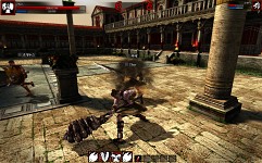 画像ギャラリー No.010のサムネイル画像 / ［G-Star 2011］対人戦特化のMO「GLADIUS（spectacles of blood）」。コロッセオがテーマで，週間王者決定戦や他人の試合での“賭け”が楽しめるガチな作品
