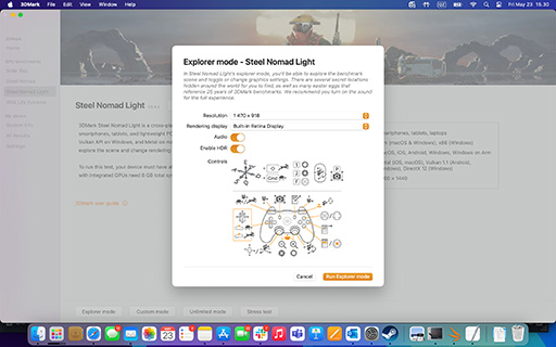 画像ギャラリー No.003のサムネイル画像 / macOSネイティブ版の「3DMark for macOS」が登場。WindowsやAndroidを横断してスコアを比較できる