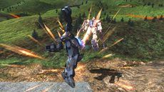 画像ギャラリー No.013のサムネイル画像 / 「機動戦士ガンダム エクストリームバーサス フルブースト」,4月26日のアップデートで「バンシィ」が登場。スクリーンショットで攻撃技を確認しよう