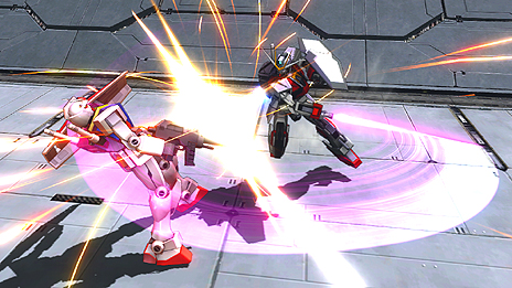 画像ギャラリー No.007のサムネイル画像 / 「機動戦士ガンダム EXVS. フルバースト」，新機体「エクストリームガンダム（type-レオス）アイオス・フェース」「ガンダムMk-II」のアクションを公開