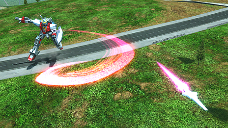 画像ギャラリー No.008のサムネイル画像 / 「機動戦士ガンダム EXVS. フルバースト」，新機体「エクストリームガンダム（type-レオス）アイオス・フェース」「ガンダムMk-II」のアクションを公開