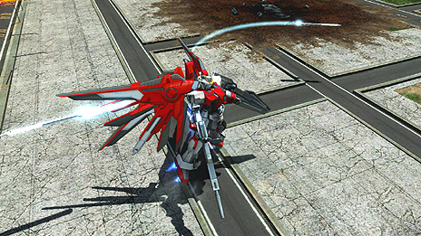 画像ギャラリー No.017のサムネイル画像 / 「機動戦士ガンダム EXVS. フルバースト」，新機体「エクストリームガンダム（type-レオス）アイオス・フェース」「ガンダムMk-II」のアクションを公開