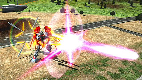 画像ギャラリー No.021のサムネイル画像 / 「機動戦士ガンダム EXVS. フルバースト」，新機体「エクストリームガンダム（type-レオス）アイオス・フェース」「ガンダムMk-II」のアクションを公開