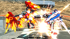 画像ギャラリー No.023のサムネイル画像 / 「機動戦士ガンダム EXVS. フルバースト」，新機体「エクストリームガンダム（type-レオス）アイオス・フェース」「ガンダムMk-II」のアクションを公開