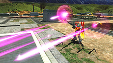 画像ギャラリー No.025のサムネイル画像 / 「機動戦士ガンダム EXVS. フルバースト」，新機体「エクストリームガンダム（type-レオス）アイオス・フェース」「ガンダムMk-II」のアクションを公開