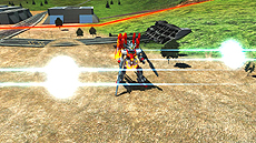 画像ギャラリー No.027のサムネイル画像 / 「機動戦士ガンダム EXVS. フルバースト」，新機体「エクストリームガンダム（type-レオス）アイオス・フェース」「ガンダムMk-II」のアクションを公開