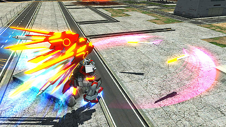 画像ギャラリー No.029のサムネイル画像 / 「機動戦士ガンダム EXVS. フルバースト」，新機体「エクストリームガンダム（type-レオス）アイオス・フェース」「ガンダムMk-II」のアクションを公開