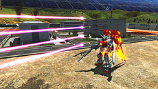 画像ギャラリー No.031のサムネイル画像 / 「機動戦士ガンダム EXVS. フルバースト」，新機体「エクストリームガンダム（type-レオス）アイオス・フェース」「ガンダムMk-II」のアクションを公開