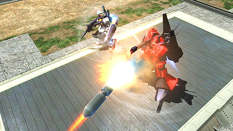 画像ギャラリー No.047のサムネイル画像 / 「機動戦士ガンダム EXVS. フルバースト」，新機体「エクストリームガンダム（type-レオス）アイオス・フェース」「ガンダムMk-II」のアクションを公開