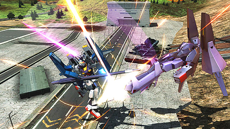 画像ギャラリー No.051のサムネイル画像 / 「機動戦士ガンダム EXVS. フルバースト」，新機体「エクストリームガンダム（type-レオス）アイオス・フェース」「ガンダムMk-II」のアクションを公開