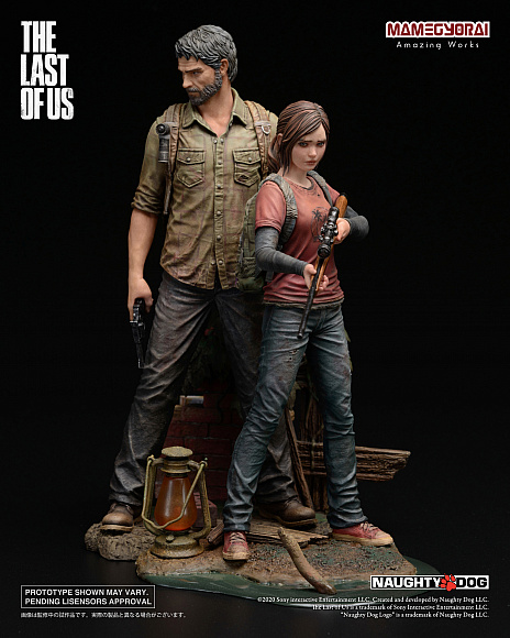 画像ギャラリー No.005のサムネイル画像 / 「THE LAST OF US」のジョエルとエリーの1/9スケール・フィギュアが2021年3月に発売。「REMASTERED」のキービジュアルも再現