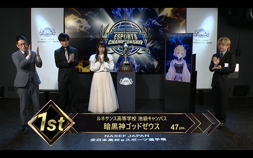 画像ギャラリー No.002のサムネイル画像 / 「NASEF JAPAN 全日本高校eスポーツ選手権」フォートナイト部門の高校生日本一はルネサンス高等学校 池袋キャンパス/暗黒神ゴッドゼウス