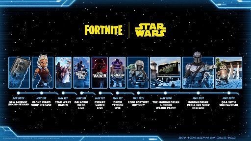 画像ギャラリー No.002のサムネイル画像 / 「フォートナイト」にスター・ウォーズの新作ゲームが登場。10対10のPvPバトルや協力型ゲーム,ドロイドの製造&経営など多彩なジャンルを楽しめる