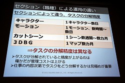 画像ギャラリー No.019のサムネイル画像 / ［CEDEC 2012］「ドラゴンクエストX」における開発進捗管理法とは？　セッション「大規模開発のプロジェクト管理 〜ドラゴンクエストXにおけるマネージメント事例〜」レポート