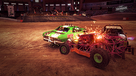 画像ギャラリー No.001のサムネイル画像 / 「DiRT Showdown」の最新情報公開。ただ当てればいいってものじゃない，ライバル車に与えるダメージについて