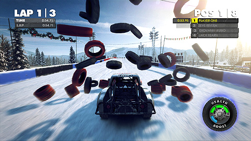 画像ギャラリー No.005のサムネイル画像 / 「DiRT Showdown」の最新情報公開。ただ当てればいいってものじゃない，ライバル車に与えるダメージについて