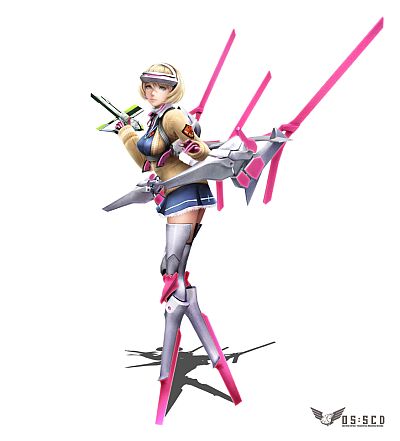 画像ギャラリー No.006のサムネイル画像 / 「ガンスリンガー ストラトス」，13体めのプレイアブルキャラクターは金髪ロシア系美女「リューシャ」に決定。射程の概念がない「エリア攻撃兵器」が脅威