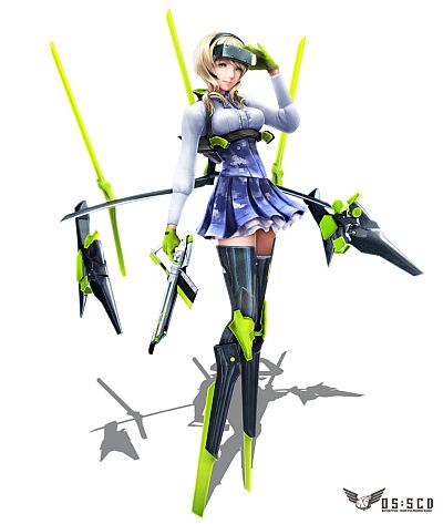 画像ギャラリー No.007のサムネイル画像 / 「ガンスリンガー ストラトス」，13体めのプレイアブルキャラクターは金髪ロシア系美女「リューシャ」に決定。射程の概念がない「エリア攻撃兵器」が脅威