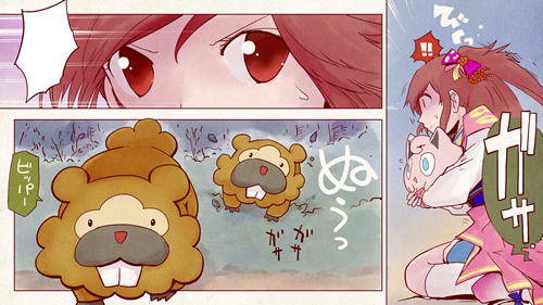 画像ギャラリー No.002のサムネイル画像 / 「ポケモン+(プラス)ノブナガの野望」を原作としたオリジナルWeb漫画の連載が,「ニコニコ漫画」で3月16日スタート。作者は七積ろんちさん