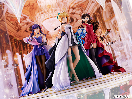 画像ギャラリー No.002のサムネイル画像 / 「Fate/stay night」15周年プロジェクトよりセイバー,遠坂凛,間桐桜のフィギュアが登場。武内 崇氏デザインのドレス姿