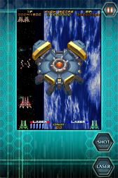 画像ギャラリー No.011のサムネイル画像 / iPhone/iPod Touch版「RAYFORCE」が本日配信。「ロックオンレーザー」で敵を一掃し，ハイスコアの更新を目指せ