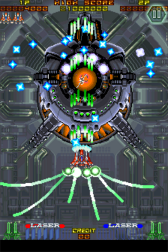 画像ギャラリー No.015のサムネイル画像 / iPhone/iPod Touch版「RAYFORCE」が本日配信。「ロックオンレーザー」で敵を一掃し，ハイスコアの更新を目指せ