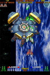 画像ギャラリー No.017のサムネイル画像 / iPhone/iPod Touch版「RAYFORCE」が本日配信。「ロックオンレーザー」で敵を一掃し，ハイスコアの更新を目指せ