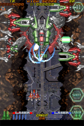 画像ギャラリー No.022のサムネイル画像 / iPhone/iPod Touch版「RAYFORCE」が本日配信。「ロックオンレーザー」で敵を一掃し，ハイスコアの更新を目指せ