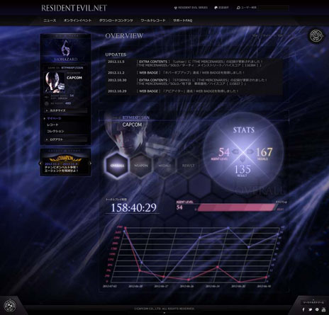 画像ギャラリー No.002のサムネイル画像 / 「バイオハザード6」と連動する無料のWebサービス「RESIDENT EVIL.NET」の概要を紹介するトレイラーが公開に