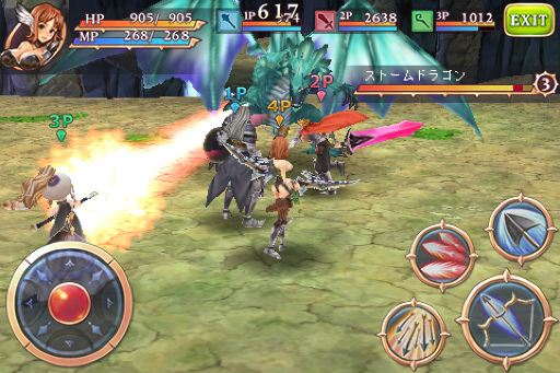 画像ギャラリー No.003のサムネイル画像 / 3G回線での4人協力プレイに対応したアクションRPG「ドラゴンアーク」がGREEに登場。2万人のプレイヤーと競うシミュレーション要素も備える