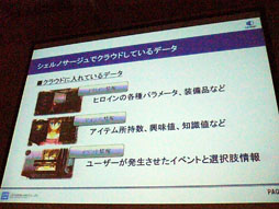 画像ギャラリー No.034のサムネイル画像 / ［CEDEC 2012］クラウドが生み出す新しい可能性〜「シェルノサージュ」におけるネットワーク実装とトラブル対策