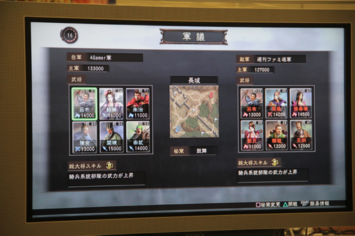 画像ギャラリー No.018のサムネイル画像 / 1ゲーム10分のお手軽RTSが楽しめる「三國志12対戦版」。ゲームパッドのプレイ感覚を含めてメディア対抗戦の模様をレポート
