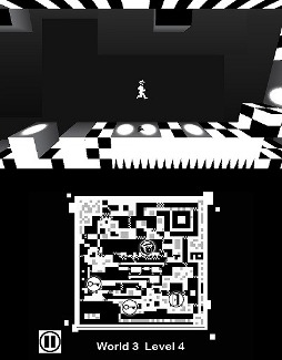 画像ギャラリー No.005のサムネイル画像 / 「SHIFTING WORLD 白と黒の迷宮」の公式サイトで「次元のかぎ」を使用してパズルを解くプレイ動画を公開