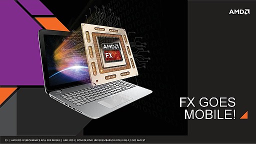 画像ギャラリー No.014のサムネイル画像 / ［COMPUTEX］AMD，ノートPC向けKaveriを正式発表。3系統9種の多彩なラインナップ，FXはi7キラー？
