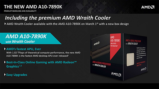 画像ギャラリー No.002のサムネイル画像 / AMD,定格クロックが4GHzを超えた新APU「A10-7890K」など,デスクトップPC向けの新プロセッサを発表