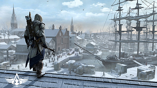 画像ギャラリー No.001のサムネイル画像 / 「Assassin's Creed III」の最新スクリーンショットやアートワーク公開。主人公コナーは二丁拳銃を操りカヌーを乗り回す